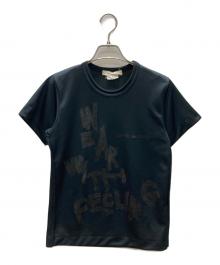 COMME des GARCONS（コムデギャルソン）の古着「wear with feeling Tシャツ」｜ブラック