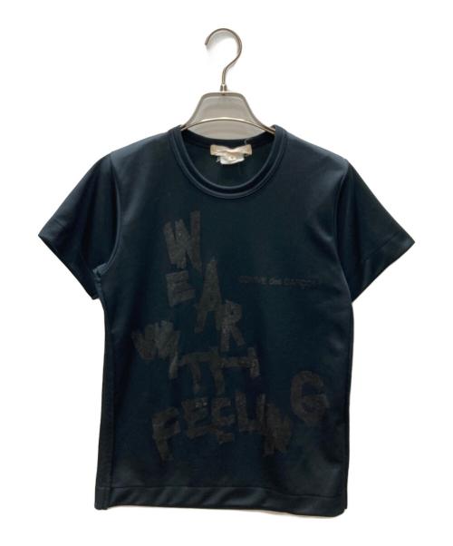 COMME des GARCONS（コムデギャルソン）COMME des GARCONS (コムデギャルソン) wear with feeling Tシャツ ブラック サイズ:Sの古着・服飾アイテム