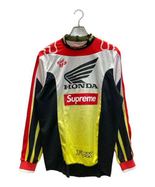 SUPREME（シュプリーム）SUPREME (シュプリーム) Honda Fox Racing Moto Jersey Top/ホンダフォックスレーシングモトジャージトップ ホワイト×イエロー サイズ:Lの古着・服飾アイテム
