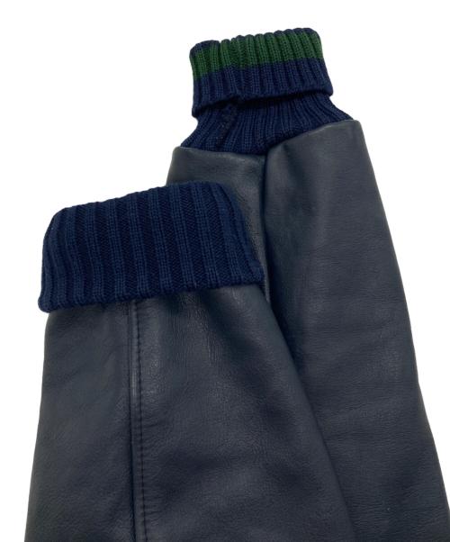 TM ATHLETICS 44（ティーエムアスレチックス４４）TM ATHLETICS 44 (ティーエムアスレチックス４４) スタジャン パープル×ネイビー サイズ:Mの古着・服飾アイテム