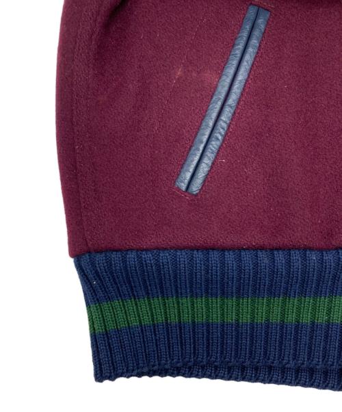 TM ATHLETICS 44（ティーエムアスレチックス４４）TM ATHLETICS 44 (ティーエムアスレチックス４４) スタジャン パープル×ネイビー サイズ:Mの古着・服飾アイテム