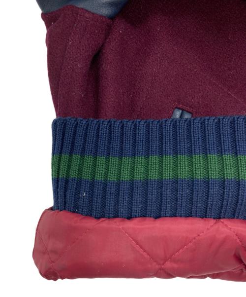 TM ATHLETICS 44（ティーエムアスレチックス４４）TM ATHLETICS 44 (ティーエムアスレチックス４４) スタジャン パープル×ネイビー サイズ:Mの古着・服飾アイテム