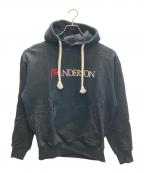 J.W.ANDERSONジェイダブリューアンダーソン）の古着「ロゴ刺繍パーカー」｜ブラック