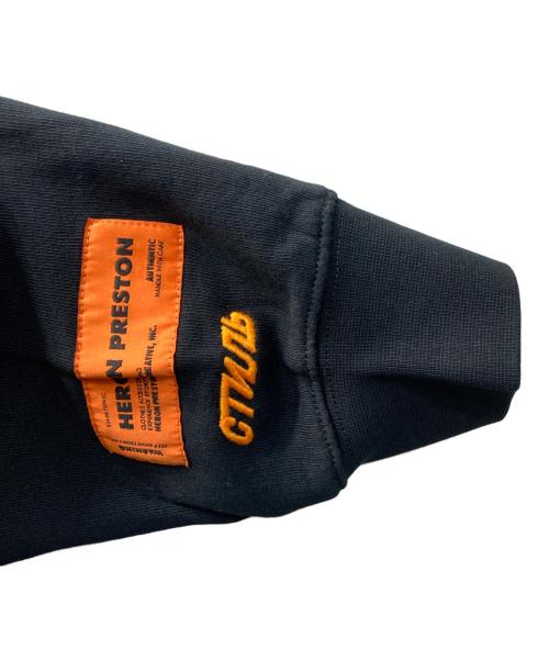 HERON PRESTON（ヘロンプレストン）HERON PRESTON (ヘロンプレストン) プリントパーカー/printed hoodie ブラック サイズ:XXSの古着・服飾アイテム