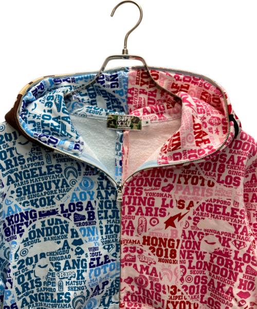 A BATHING APE（ア ベイシング エイプ）BAPE XXV CITIES CAMO 2ND APE SHARK HALF FULL ZIP HOODIE/ベイプ トゥエンティファイブ シティズカモ セカンドエイプ シャーク ハーフ フルジップ フーディーの古着・服飾アイテム