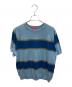 SUPREME（シュプリーム）の古着「Knit Stripe S/S Raglan Top」｜ブルー