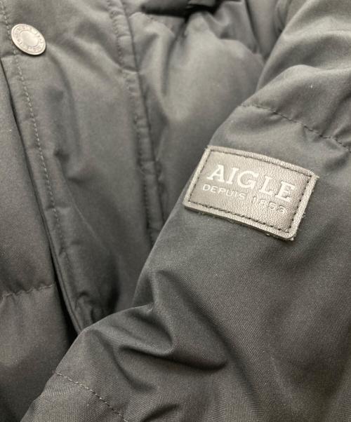 AIGLE（エーグル）AIGLE (エーグル) ダウンコート ブラック サイズ:Lの古着・服飾アイテム