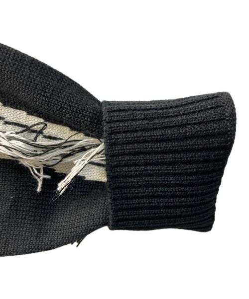 NOTANDUM（ノウタンダム）NOTANDUM (ノウタンダム) FLEA BORN L/S KNIT/フリー ボーン ロングスリーブ ニット ブラック サイズ:Mの古着・服飾アイテム