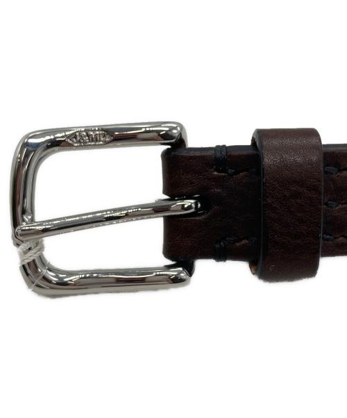 J&M DAVIDSON（ジェイ＆エム デヴィッドソン）J&M DAVIDSON (ジェイ＆エム デヴィッドソン) 25mm DOME RIVETS ナローベルト ブラウン サイズ:34 未使用品の古着・服飾アイテム