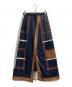 AMERI（アメリ）の古着「SCARF LIKE WRAP SKIRT」｜ネイビー×ブラウン