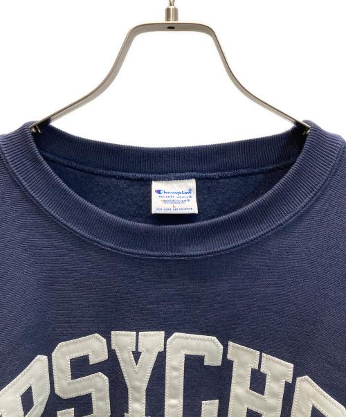Champion REVERSE WEAVE（チャンピオン リバース ウィーブ）Champion REVERSE WEAVE (チャンピオン リバース ウィーブ) UNDERCOVER (アンダーカバー) PSYCHO リバースウィーブスウェット ネイビー サイズ:SIZE Lの古着・服飾アイテム