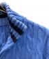 中古・古着 POLO RALPH LAUREN (ポロ・ラルフローレン) クォータージップ ケーブルニット/Quarter-Zip Cable Knit Jumper ブルー サイズ:XL：8000円