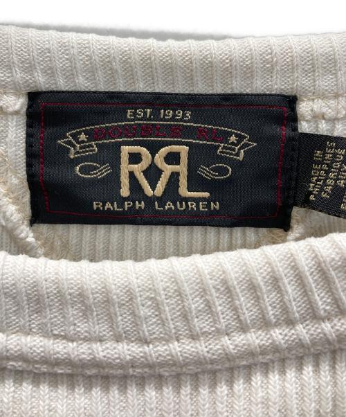 RRL（ダブルアールエル）RRL (ダブルアールエル) イーグルプリント クルーネックスウェット ベージュ サイズ:Mの古着・服飾アイテム