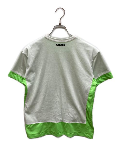 CDG（シーディージー）CDG (シーディージー) 蛍光ドッキングカットソー グリーン サイズ:Lの古着・服飾アイテム