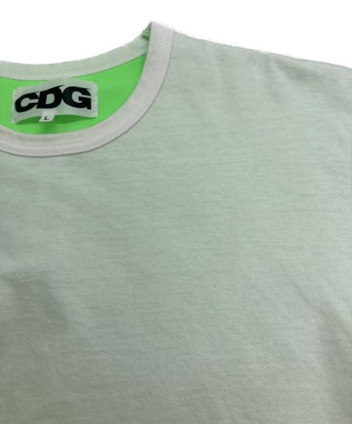CDG（シーディージー）CDG (シーディージー) 蛍光ドッキングカットソー グリーン サイズ:Lの古着・服飾アイテム