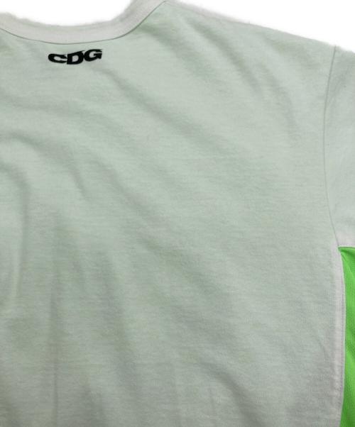 CDG（シーディージー）CDG (シーディージー) 蛍光ドッキングカットソー グリーン サイズ:Lの古着・服飾アイテム