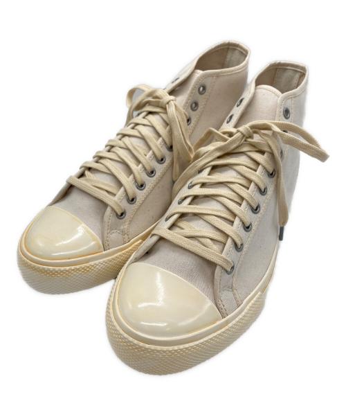 RRL（ダブルアールエル）RRL (ダブルアールエル) キャンバスハイカットスニーカー ナチュラル サイズ:9D/UK8/EUR42の古着・服飾アイテム