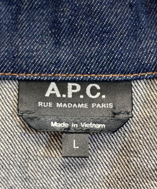 A.P.C.（アーペーセー）A.P.C. (アーペーセー) 2nd TYPE デニムジャケット インディゴ サイズ:Lの古着・服飾アイテム