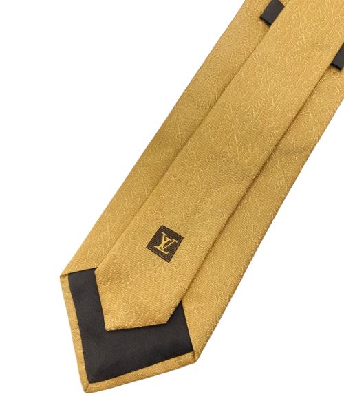 LOUIS VUITTON（ルイ ヴィトン）LOUIS VUITTON (ルイ ヴィトン) シルクネクタイ イエロー サイズ:サイズ詳細参照の古着・服飾アイテム