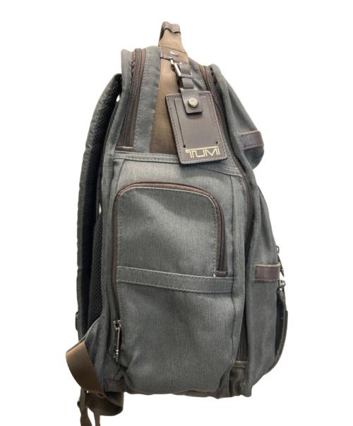 TUMI（トゥミ）TUMI (トゥミ) ALPHA 3 ブリーフ バックパック/3 Brief Backpack グレー×ブラウンの古着・服飾アイテム