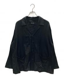 LAD MUSICIAN（ラッドミュージシャン）の古着「オープンカラーシャツ」｜ブラック