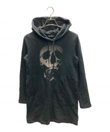 Hysteric Glamour（ヒステリックグラマー）の古着「スカルプリントパーカー」｜ブラック