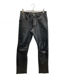 nonnative（ノンネイティブ）の古着「5ポケット カウレザーパンツ/5POKET COW LEATHER PANTS」｜ブラック
