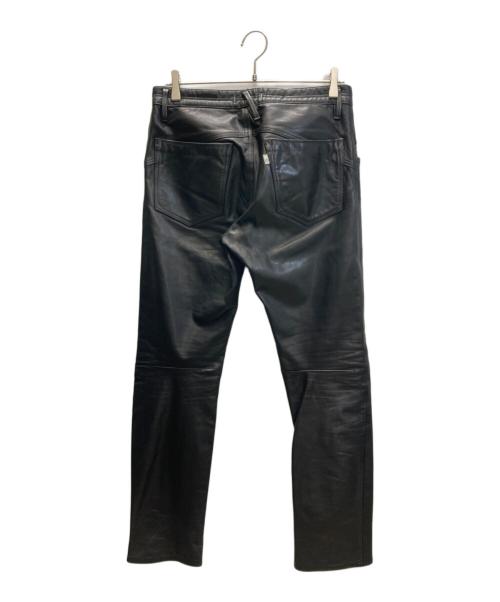 nonnative（ノンネイティブ）nonnative (ノンネイティブ) 5ポケット カウレザーパンツ/5POKET COW LEATHER PANTS ブラック サイズ:1の古着・服飾アイテム