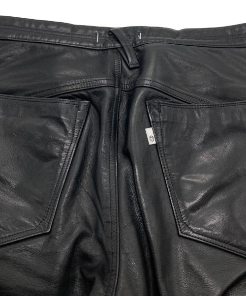 nonnative（ノンネイティブ）nonnative (ノンネイティブ) 5ポケット カウレザーパンツ/5POKET COW LEATHER PANTS ブラック サイズ:1の古着・服飾アイテム