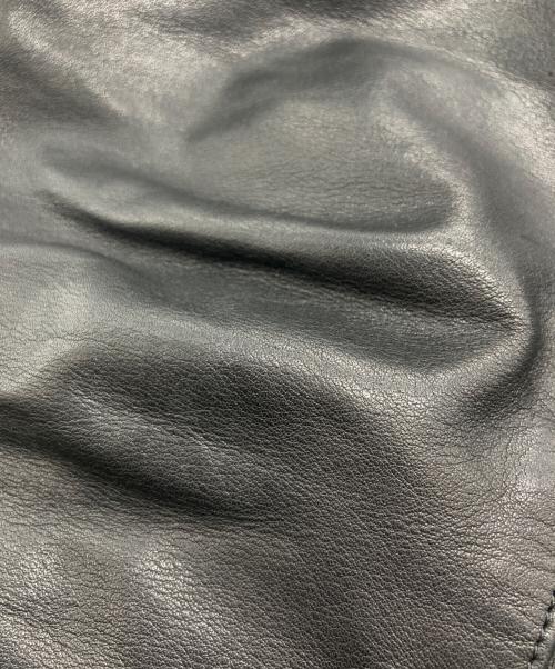 nonnative（ノンネイティブ）nonnative (ノンネイティブ) 5ポケット カウレザーパンツ/5POKET COW LEATHER PANTS ブラック サイズ:1の古着・服飾アイテム