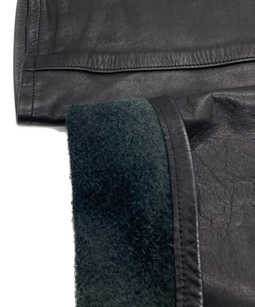 nonnative（ノンネイティブ）nonnative (ノンネイティブ) 5ポケット カウレザーパンツ/5POKET COW LEATHER PANTS ブラック サイズ:1の古着・服飾アイテム