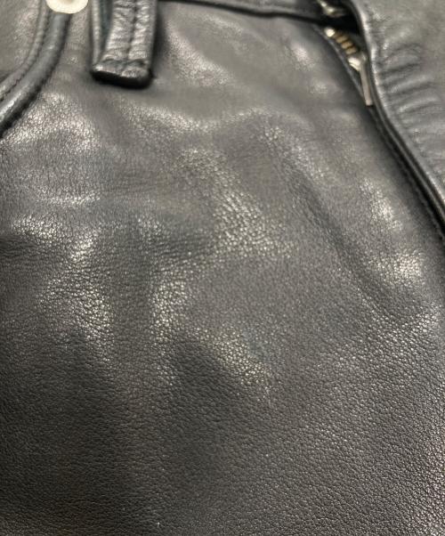 nonnative（ノンネイティブ）nonnative (ノンネイティブ) 5ポケット カウレザーパンツ/5POKET COW LEATHER PANTS ブラック サイズ:1の古着・服飾アイテム