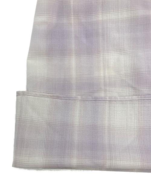 H BEAUTY&YOUTH（エイチ ビューティー&ユース）H BEAUTY&YOUTH (エイチ ビューティー&ユース) ニュアンス シアーチェック ワイド レギュラーカラーシャツ ピンク サイズ:SIZE Lの古着・服飾アイテム