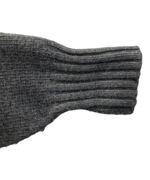 AURALEE（オーラリー）AURALEE (オーラリー) WOOL SOFT CORD KNIT HALF ZIP P/O/ウール ソフト コード ニット ハーフ ジップ プルオーバー グレー サイズ:5の古着・服飾アイテム