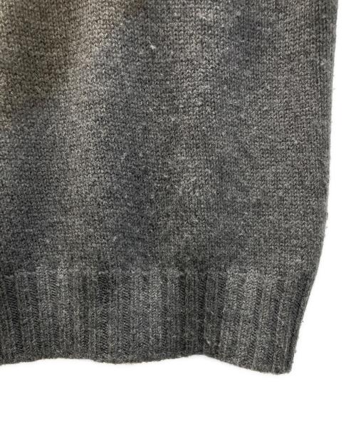 AURALEE（オーラリー）AURALEE (オーラリー) WOOL SOFT CORD KNIT HALF ZIP P/O/ウール ソフト コード ニット ハーフ ジップ プルオーバー グレー サイズ:5の古着・服飾アイテム