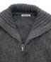 中古・古着 AURALEE (オーラリー) WOOL SOFT CORD KNIT HALF ZIP P/O/ウール ソフト コード ニット ハーフ ジップ プルオーバー グレー サイズ:5：30000円