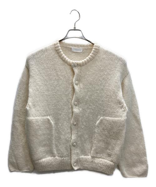 KAGURE（カグレ）kagure (カグレ) ペルーニットカーディガン ベージュ サイズ:Mの古着・服飾アイテム