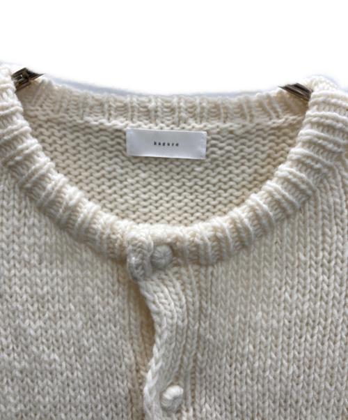 KAGURE（カグレ）kagure (カグレ) ペルーニットカーディガン ベージュ サイズ:Mの古着・服飾アイテム