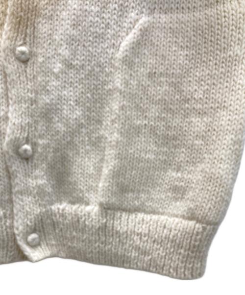 KAGURE（カグレ）kagure (カグレ) ペルーニットカーディガン ベージュ サイズ:Mの古着・服飾アイテム