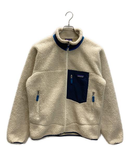 Patagonia（パタゴニア）Patagonia (パタゴニア) クラシック・レトロX・ジャケット ベージュ×ネイビー サイズ:Mの古着・服飾アイテム