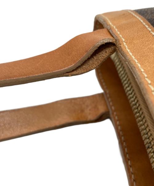 CELINE（セリーヌ）CELINE (セリーヌ) マカダム柄 ハンドバッグ/ Celine Macadam pattern handbag ブラウンの古着・服飾アイテム