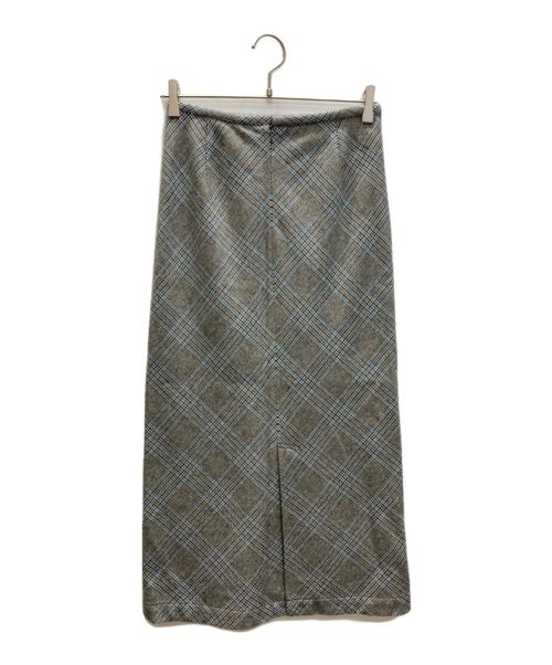 tricot COMME des GARCONS（トリココムデギャルソン）tricot COMME des GARCONS (トリココムデギャルソン) ウールグレンチェックスカート グレー サイズ:Mの古着・服飾アイテム
