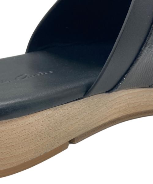 RICK OWENS（リックオウエンス）RICK OWENS (リックオウエンス) ISLAND CLOG CONBO レザーサンダル ブラック サイズ:40の古着・服飾アイテム