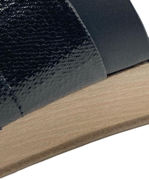 RICK OWENS（リックオウエンス）RICK OWENS (リックオウエンス) ISLAND CLOG CONBO レザーサンダル ブラック サイズ:40の古着・服飾アイテム