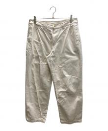 STILL BY HAND（スティルバイハンド）の古着「コットンカルゼ裏起毛パンツ」｜ホワイト