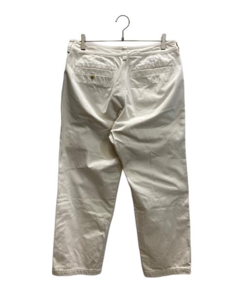 STILL BY HAND（スティルバイハンド）STILL BY HAND (スティルバイハンド) コットンカルゼ裏起毛パンツ ホワイト サイズ:SIZE 46の古着・服飾アイテム