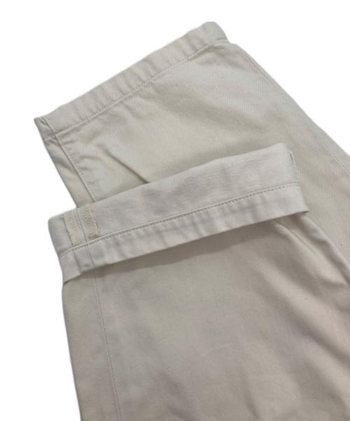 STILL BY HAND（スティルバイハンド）STILL BY HAND (スティルバイハンド) コットンカルゼ裏起毛パンツ ホワイト サイズ:SIZE 46の古着・服飾アイテム