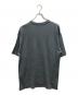 STEVEN ALAN (スティーブンアラン) WOOL BORDER SHORT SLEEVE TEE -LOOSE グレー サイズ:L：4000円