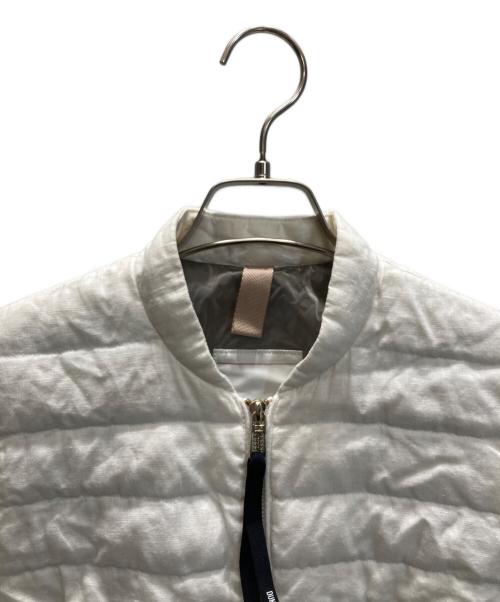 DUNO（デュノ）DUNO (デュノ) リネンダウンベスト ホワイト サイズ:表記なしの古着・服飾アイテム