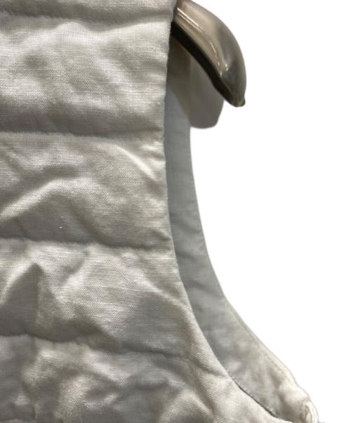 DUNO（デュノ）DUNO (デュノ) リネンダウンベスト ホワイト サイズ:表記なしの古着・服飾アイテム